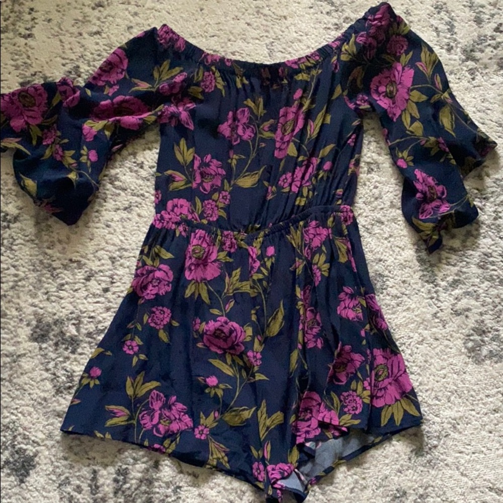 Off the shoulder romper from Express